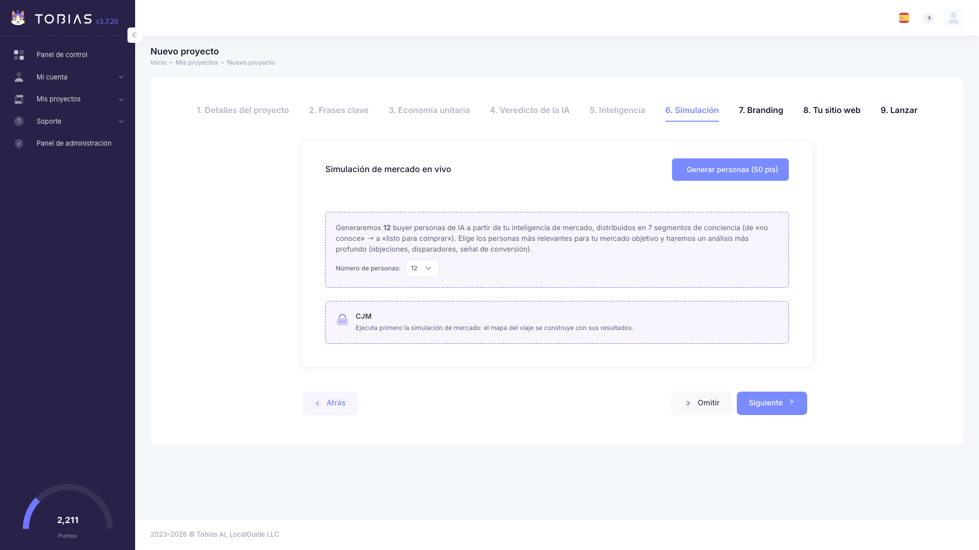 Simulación de mercado